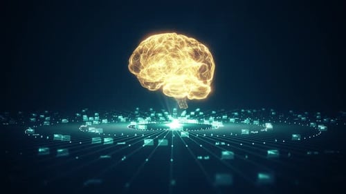 Technologie Konzept der künstlichen Intelligenz (KI).