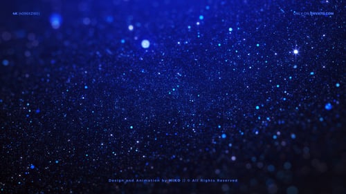 Blue Particles Background 4K