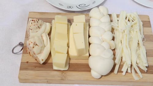 Types of cheese.