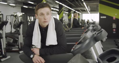 Sportler ruhen sich aus