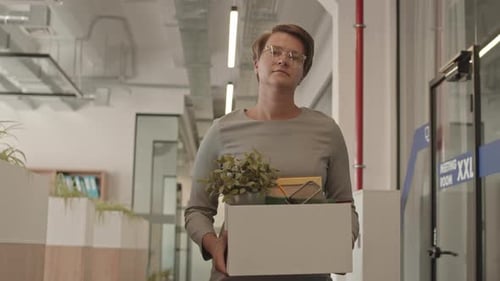 Womans First Day in Office