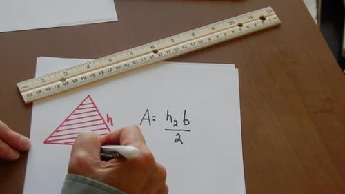 Lesson on determining the area of a triangle .