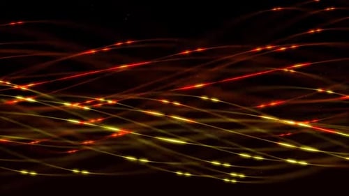 Abstract Glowing Waving Lines Digital Data Flow Background