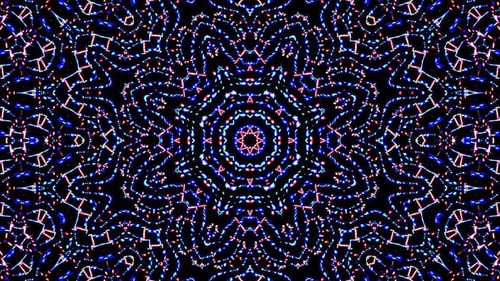 Vibrant Abstract Kaleidoscope Geometric Light Pattern