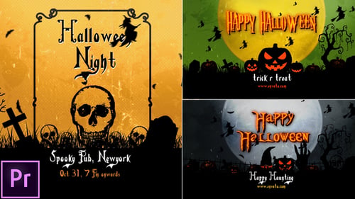 Halloween Openers - Premiere Pro