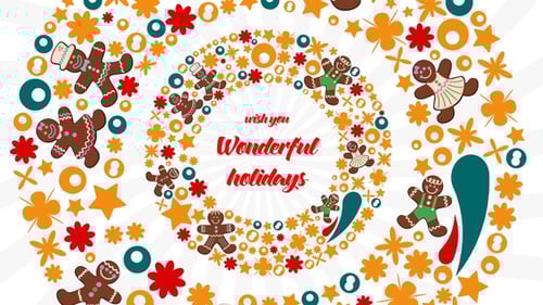 Christmas Flat Colorful Circles