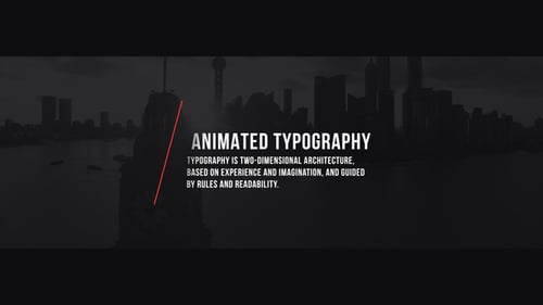 Modern Typography Title and Lower Third Animation