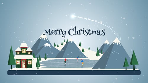 Animated Christmas Winter Holiday Greeting