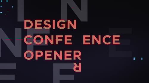 Dynamic Conference Opener with Kinetic Typography and Geometric Transitions
