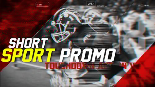 Dynamic Sports Opener with Glitch Effects and Bold Typography