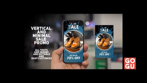 Dynamic Vertical Sale Promo with Animated Paint Splatters