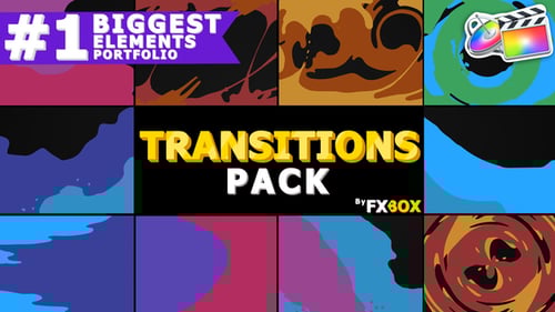 Animated Liquid Shape Transitions Pack for Video Projects