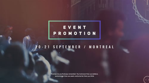 Dynamic Event Promo with Modern Text Reveals and Gradient Accents