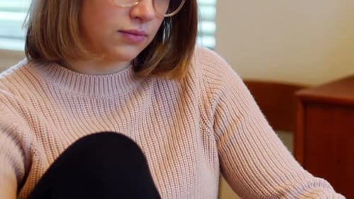 Beautiful woman using digital tablet