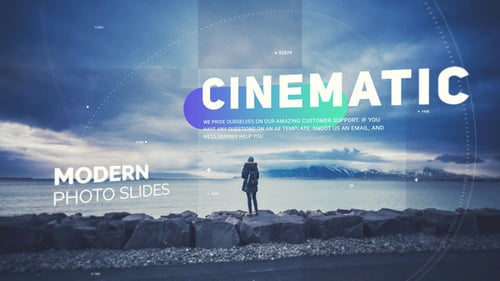 Dynamic Cinematic Slideshow Opener with Modern Motion Graphics