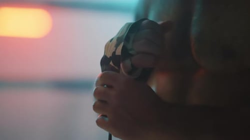 Man Wrapping Hands with Boxing Wrap Close Up