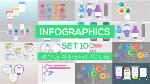 Animated Infographic Kit for Business Presentations and Data Visualization