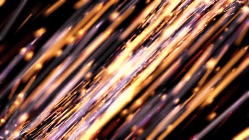 Looped movement of futuristic neon stripes