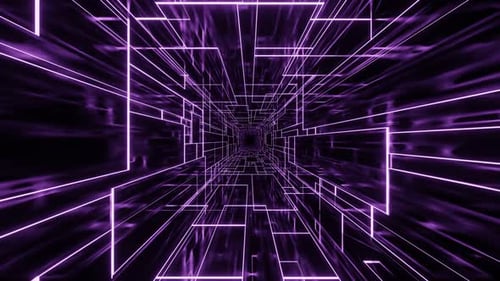 VJ Loop Tunnel Glossy Lilac