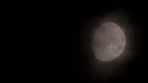 Ethereal View of the Moon at Night