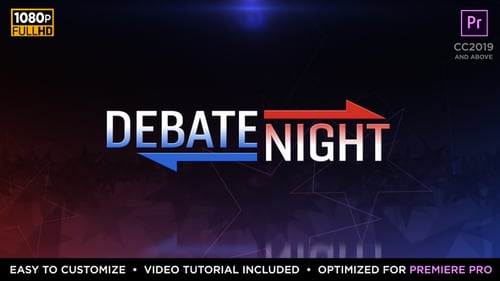 Debate Night Elements | MOGRT for Premiere Pro