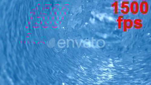 Abstract Swirling Blue Water Close Up