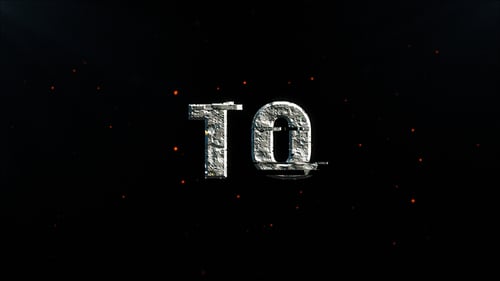 High-Impact Digital Countdown with Glitch Effects and Textured Text