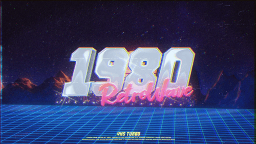 Retro Wave City Logo