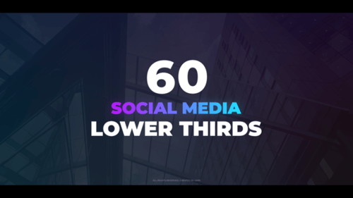 60 Social Media Lower Thirds