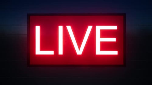 Symbol Zeichen für soziale Medien LIVE Badge