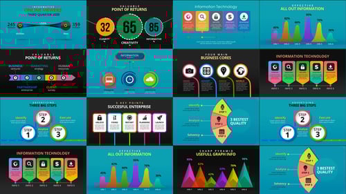 Dynamic Infographics Kit for Business Data Visualization