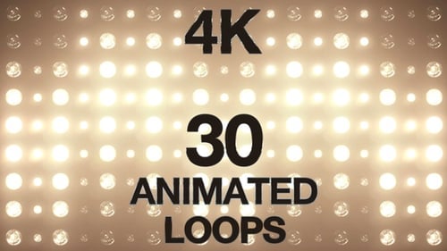 Lampes clignotantes VJ Loops Pack 4K