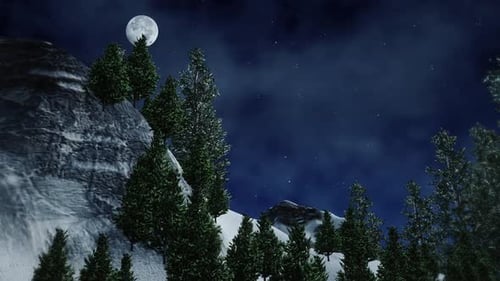 Weihnachten Snow Mountain Hintergrund