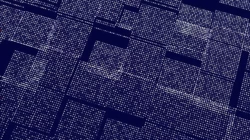 Abstract Digital Grid Dots Network Background Animation