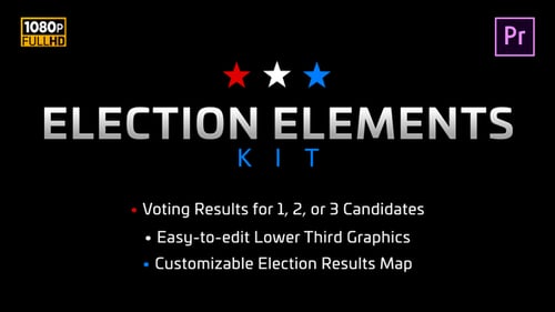 Election Elements Kit | MOGRT for Premiere Pro