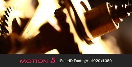 Intricate Clockwork Gears Rotating Smoothly in Close-Up