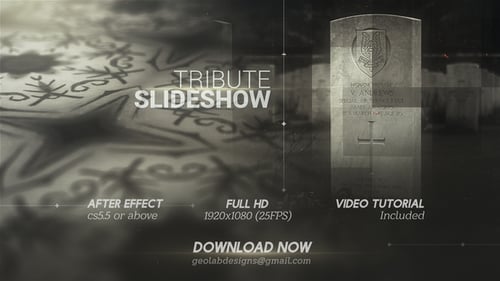 Tribute Slideshow l Memories Titles l History Promo