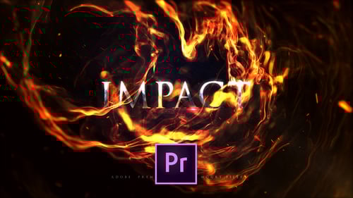 Impact Fire Flame Titles | Premiere
