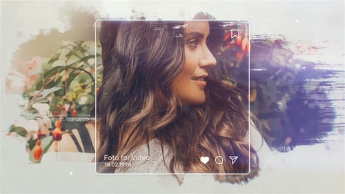 Instagram Memories Watercolor Slideshow