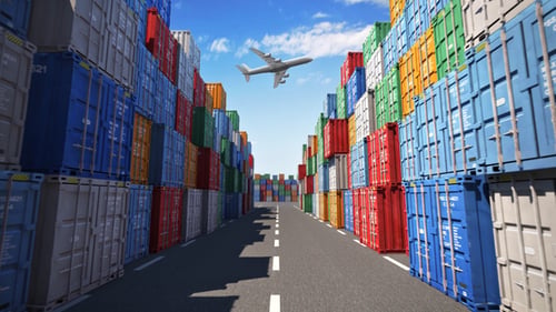 Hafen für Frachtcontainer