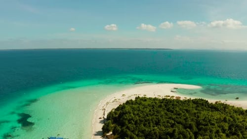 Tropical Island with Sandy Beach