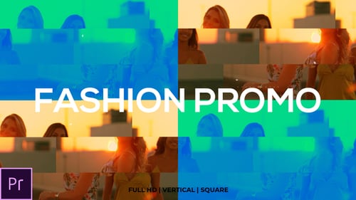 Dynamic Glitch Fashion Promo with Modern Typography and Split Screens