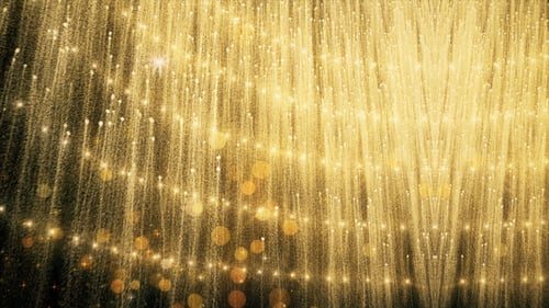 Golden Sparkle Falling Particles Background For Festive Events