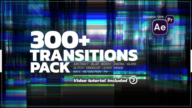 Dynamic Video Transition Pack with Glitch and Abstract Effects ...