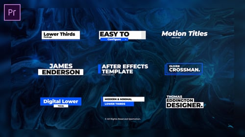 Glitch Lower Thirds For Premiere Pro