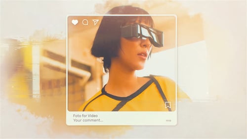 Instagram Memories Watercolor Slideshow
