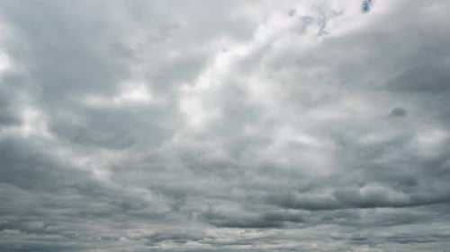 Dramatic Time Lapse of Overcast Cloudy Sky