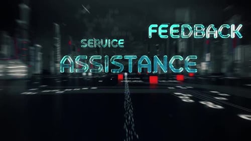 Digital Corporate Presentation with Technology Data Intro