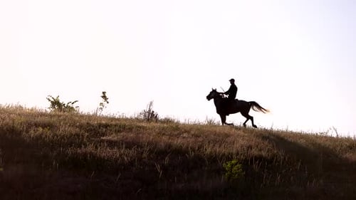 Horse Rider Is Moving Fast