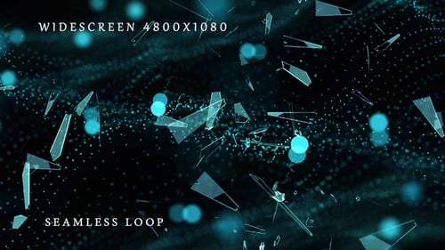 Futuristic Digital Particles Logo Reveal